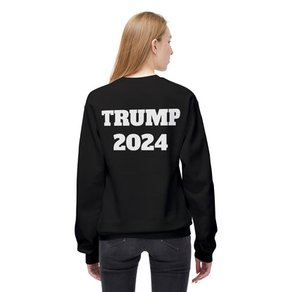 New Year New President Trump 2024 Unisex Midweight Cotton Blend Soft style Fleece Crewneck Sweatshirt