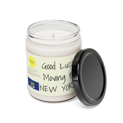 Good Luck moving to New York scented Soy Candle, 9oz