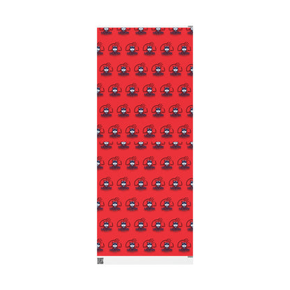 UCONN Basketball Huskies Red March Birthday Gift Wrapping Paper Holiday