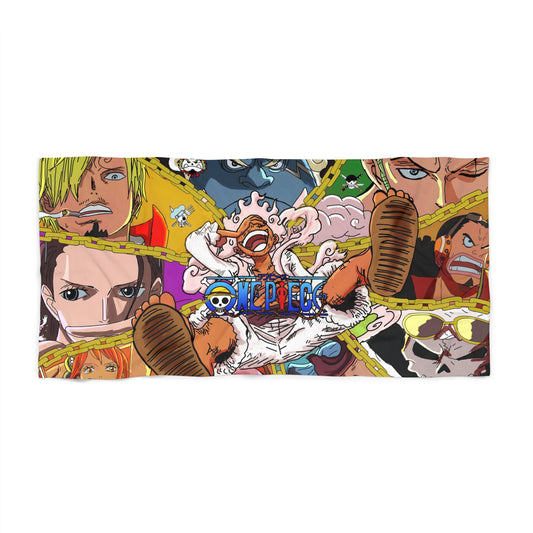 One Piece Anime Cartoon Monkey Nami Jumbo Soft Beach Towel