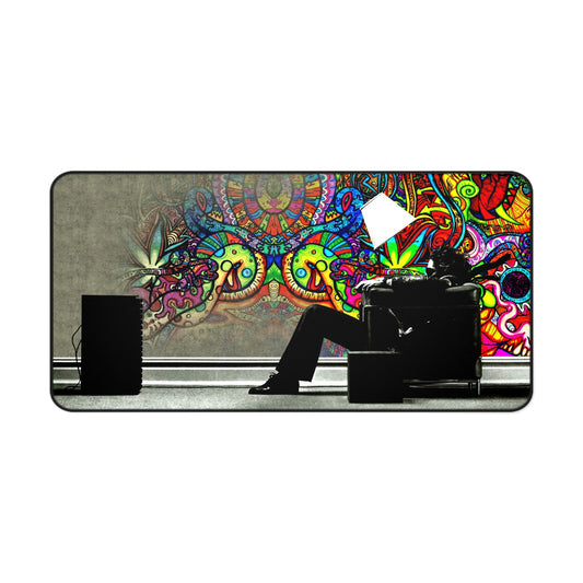 Graffiti Retro Trippy TV High Definition Video Game PC PS Desk Mat Mousepad
