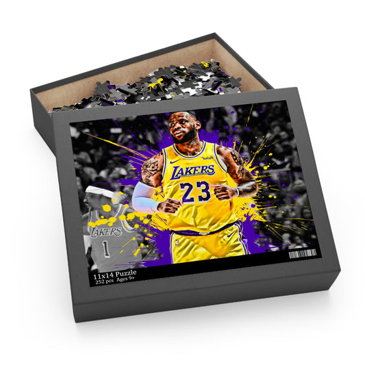 LeBron James 252 or 500 Piece Puzzle Basketball Lakers NBA