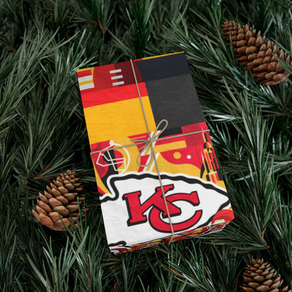 Kansas City Chiefs NFL Weihnachts-Geschenkpapier, matt oder satiniert