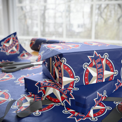 Texas Rangers Baseball MLB Birthday Gift Wrapping Paper Holiday Sports