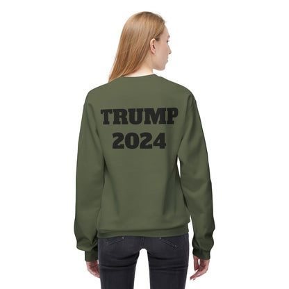 New Year New President Trump 2024 Unisex Midweight Cotton Blend Soft style Fleece Crewneck Sweatshirt Choose Color