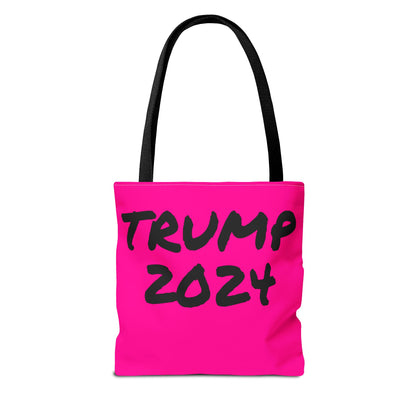 Hot Pink Trump 2024 Rally Durable Heavy Duty Tote Bag