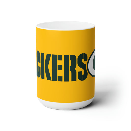 Green Bay Packers logo Ceramic Jumbo coffee Mug 15oz