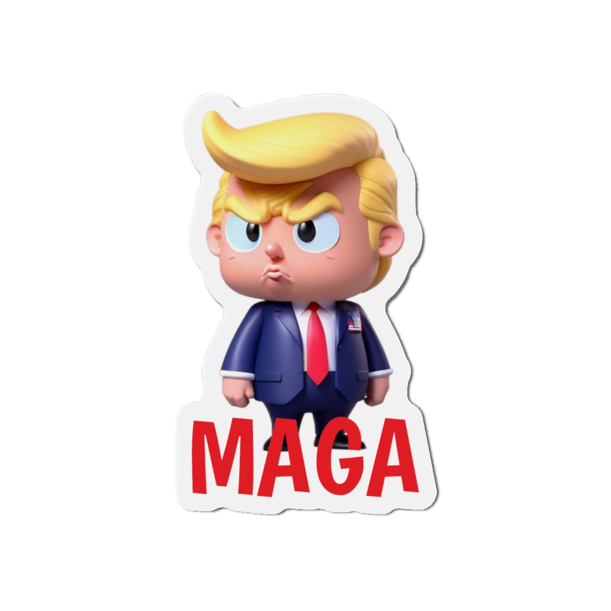 Little Trump MAGA America Style 1 gestanzter Magnet