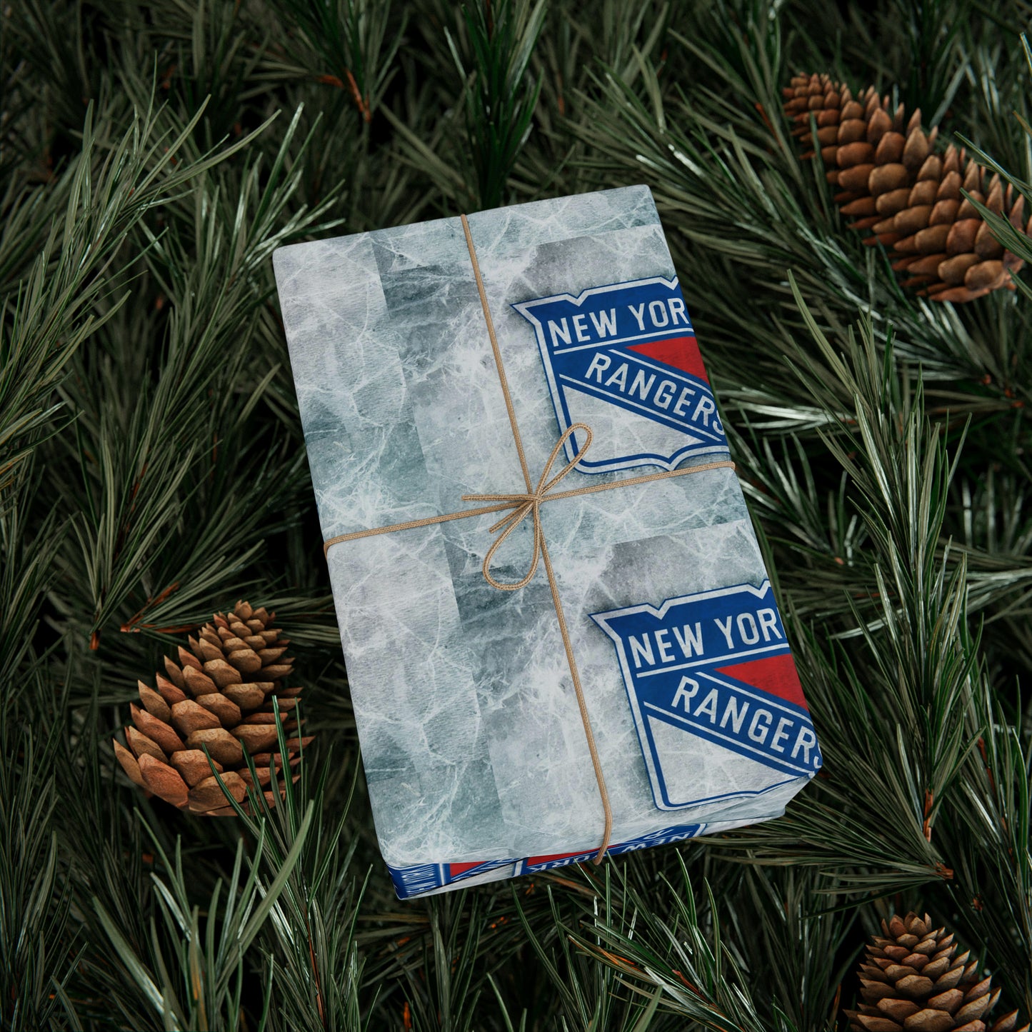 New York Rangers NHL Hockey Geburtstagsgeschenkpapier Urlaubssport