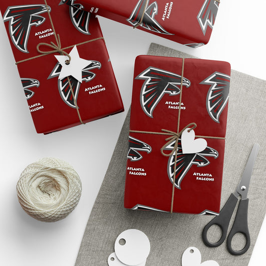 Atlanta Falcons NFL Football Birthday Graduation Gift Wrapping Paper Holiday