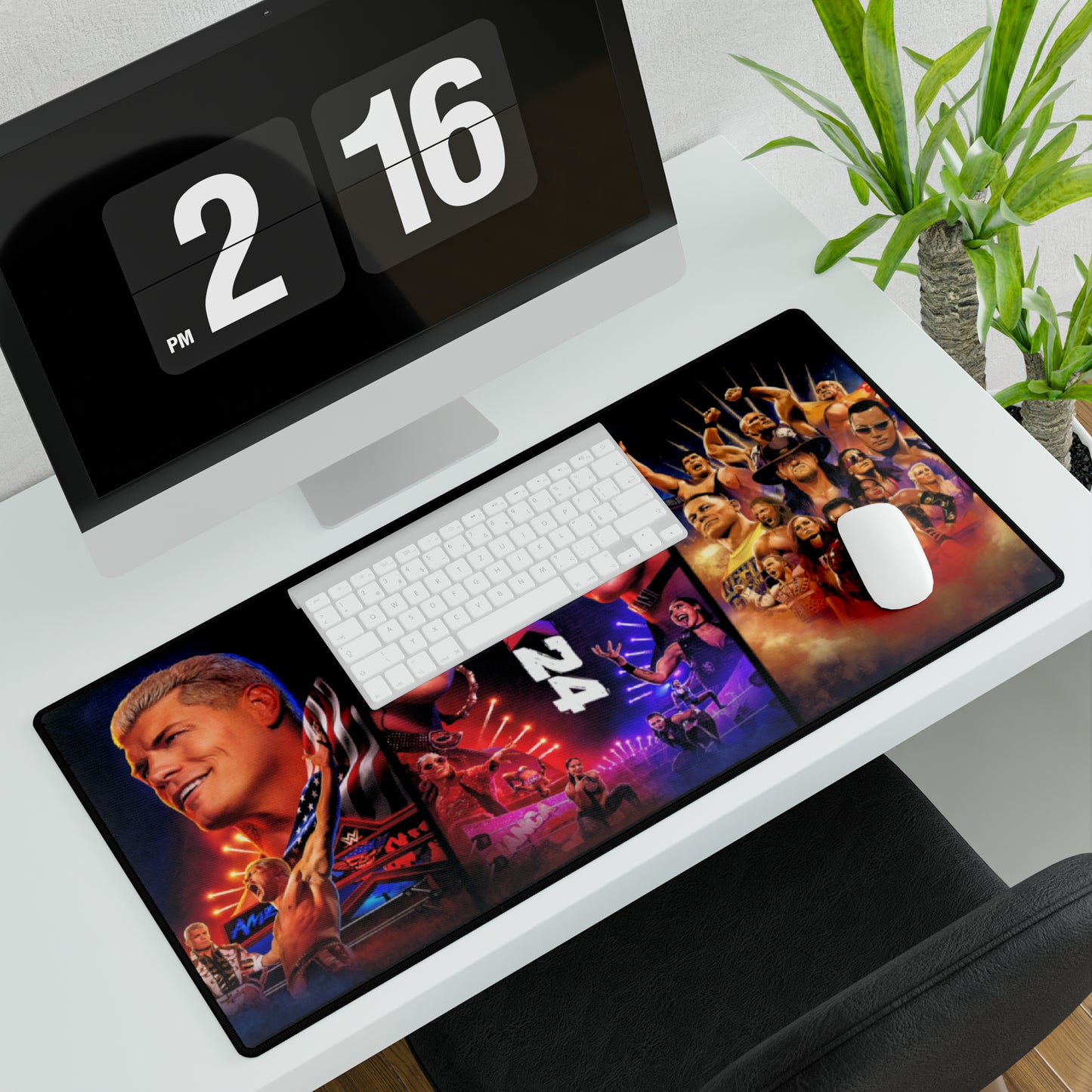 WWE 2K24 High Definition PC PS Video Game Desk Mat Mousepad Wrestling