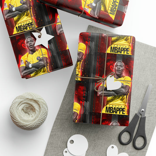 Kylian Mbappé Paris Saint-Germain Birthday Gift Wrapping Paper Holiday