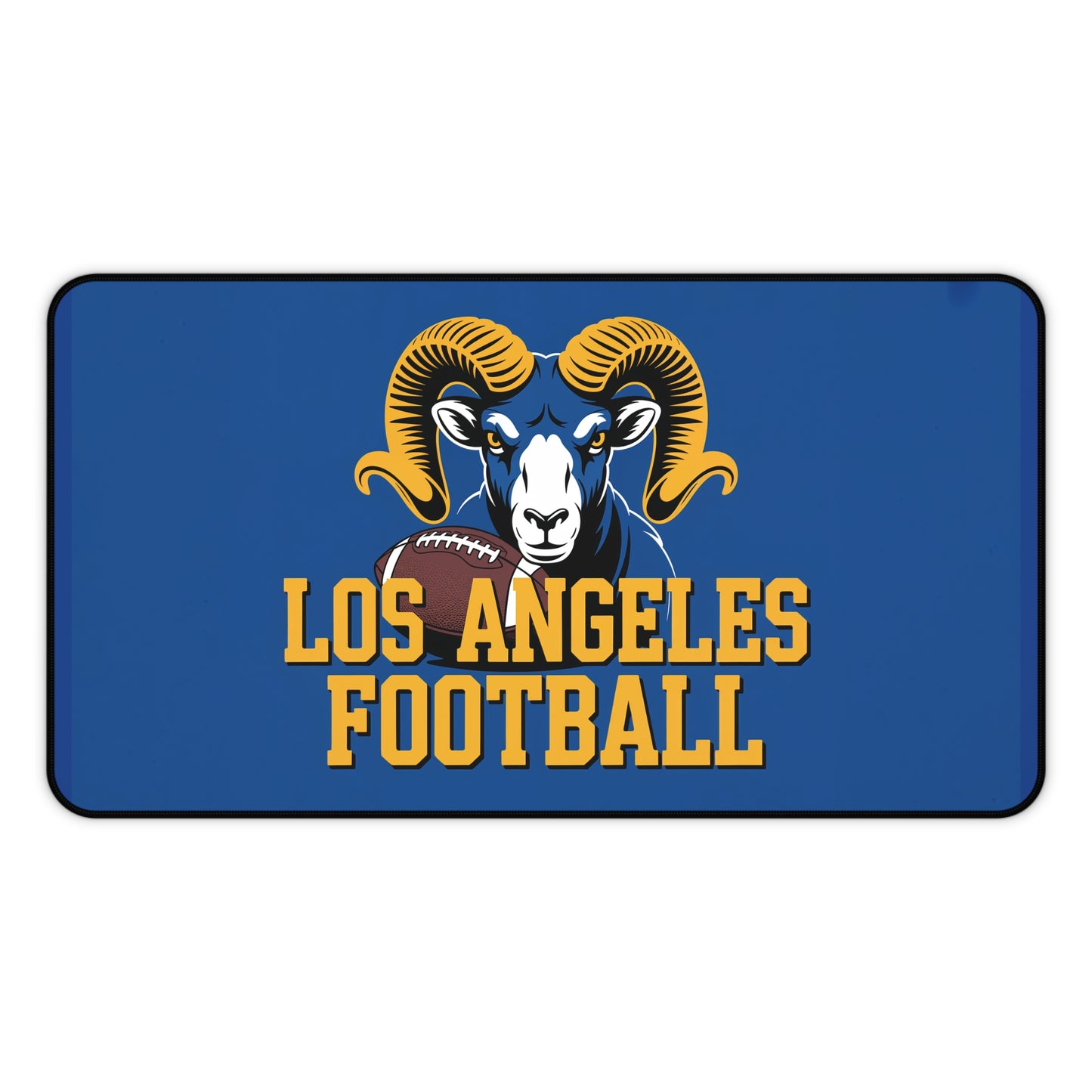 Los Angeles Football High Definition Print Non Slip Desk Mat Office Home Mouse Pad Sports Fan Gift Ultra Smooth Surface Rubber Backing
