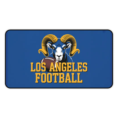 Los Angeles Football High Definition Print Non Slip Desk Mat Office Home Mouse Pad Sports Fan Gift Ultra Smooth Surface Rubber Backing