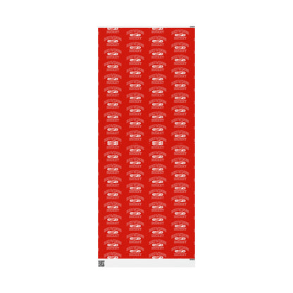 Detroit Red Wings Hockey Birthday Gift Wrapping Paper football Holiday