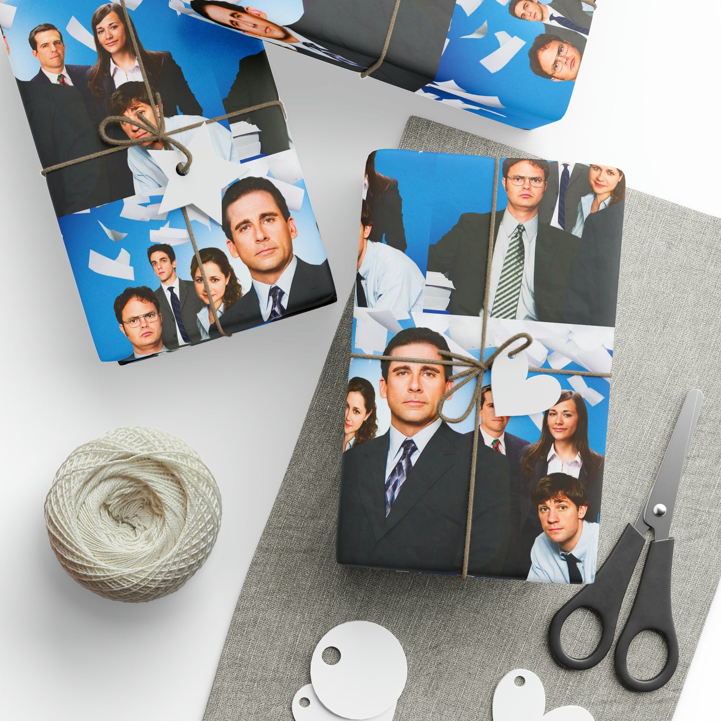 The Office cast TV Show Birthday Gift Wrapping Paper Holiday