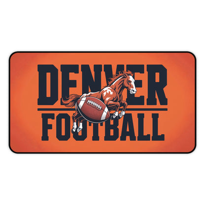 Denver Football High Definition Print Non Slip Desk Mat Office Home Mouse Pad Sports Fan Gift Ultra Smooth Surface Rubber Backing