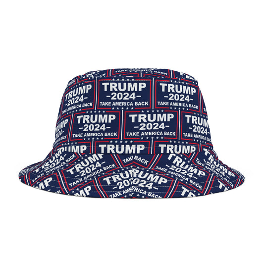 Trump 2024 Blue All over Print Bucket Hat