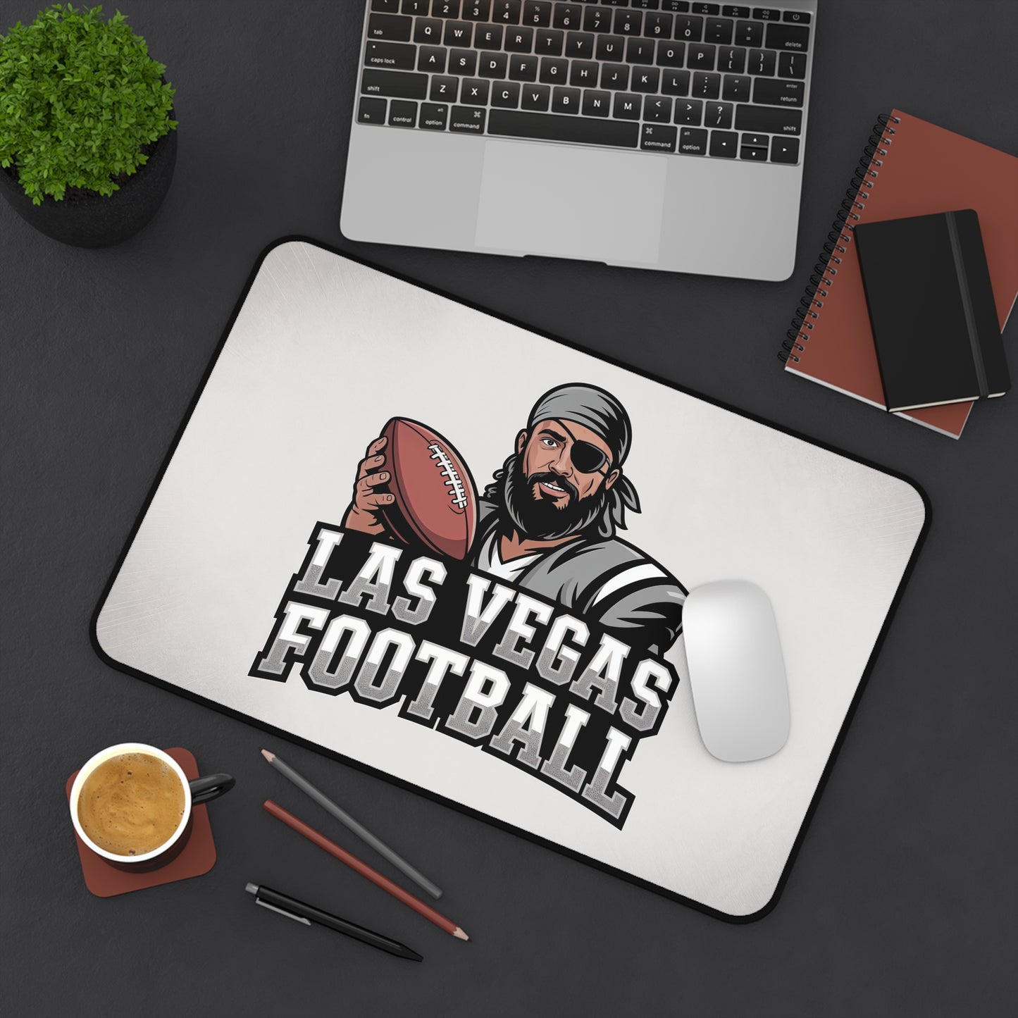 Las Vegas Football High Definition Print Non Slip Desk Mat Office Home Mouse Pad Sports Fan Gift Ultra Smooth Surface Rubber Backing