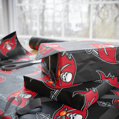 Tampa Bay Buccaneers NFL Football Birthday Graduation Gift Wrapping Paper Holiday