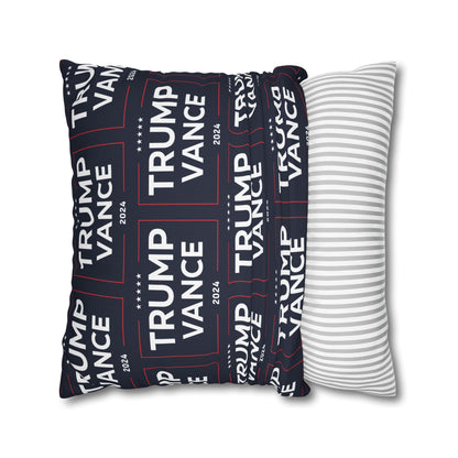 Trump Vance 2024 Take America Back Blue Throw Pillow Case