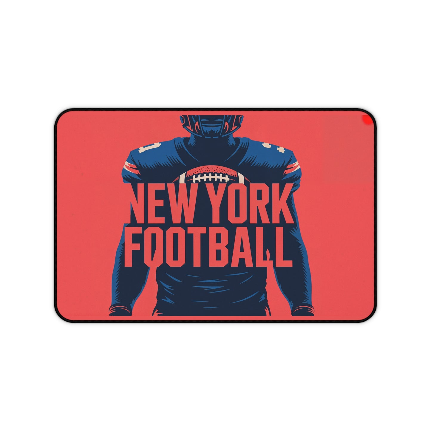 New York Football High Definition Print Non Slip Desk Mat Office Home Mouse Pad Sports Fan Gift Ultra Smooth Surface Rubber Backing