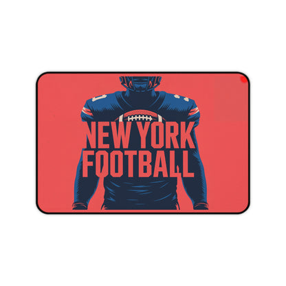 New York Football High Definition Print Non Slip Desk Mat Office Home Mouse Pad Sports Fan Gift Ultra Smooth Surface Rubber Backing