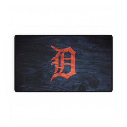 Detroit Tigers Woodgrain look MLB Baseball High Definition Desk Mat Mousepad