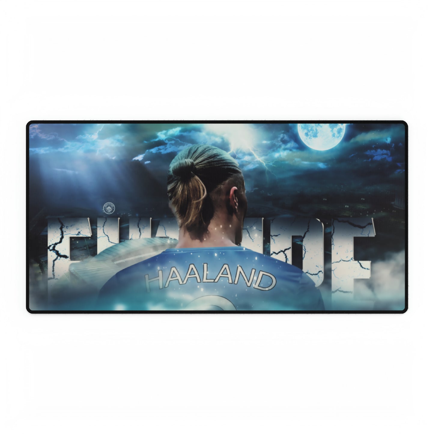 Erling Haaland Premier League club Manchester City Soccer Futbol High Definition Desk Mat Mousepad