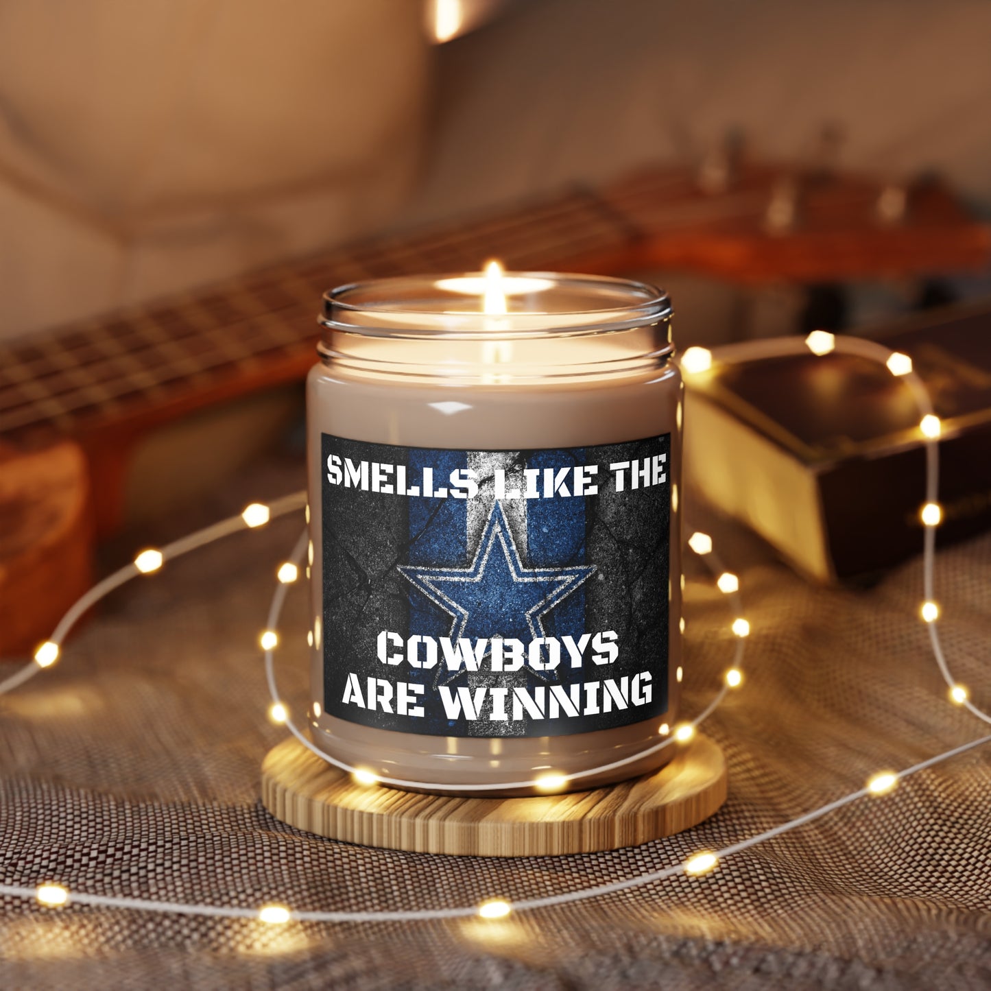 Smells like the Dallas Cowboys are winning Scented Candles, 9oz gift NFL