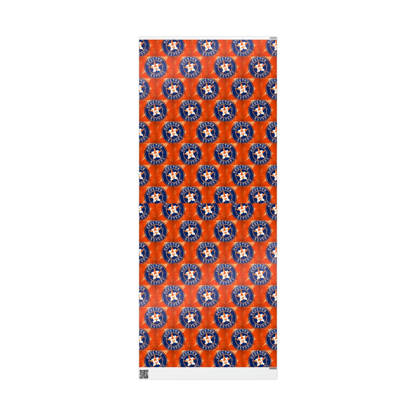 Houston Astros Baseball MLB Birthday Gift Wrapping Paper Holiday