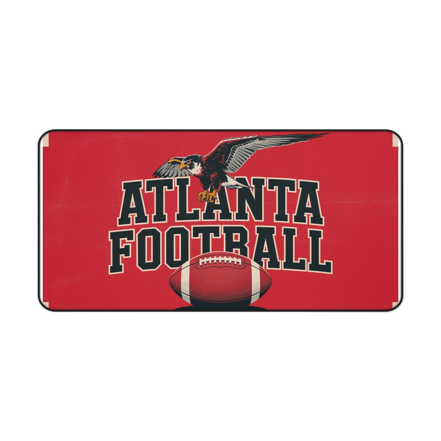 Atlanta Football High Definition Print Non Slip Desk Mat Office Home Mouse Pad Sports Fan Gift Ultra Smooth Surface Rubber Backing