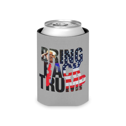 Bring Back Trump MAGA Gray Can Cooler Coozie 2 sizes