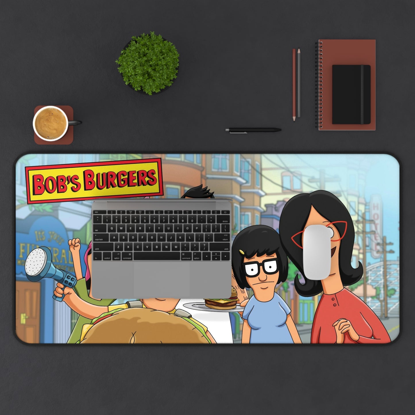 Bobs Burgers Cartoon PC PS High Definition Video Game Desk Mat Mousepad