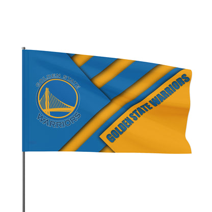 Basketball-Flagge der Golden State Warriors, NBA-Weltmeister, hochauflösender Druck