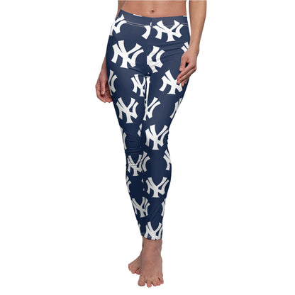 New York Yankees MLB Baseball Women's Casual Comfy Leggings