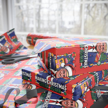 "Making Christmas Great Again" Style 2 Trump Christmas Wrapping Paper