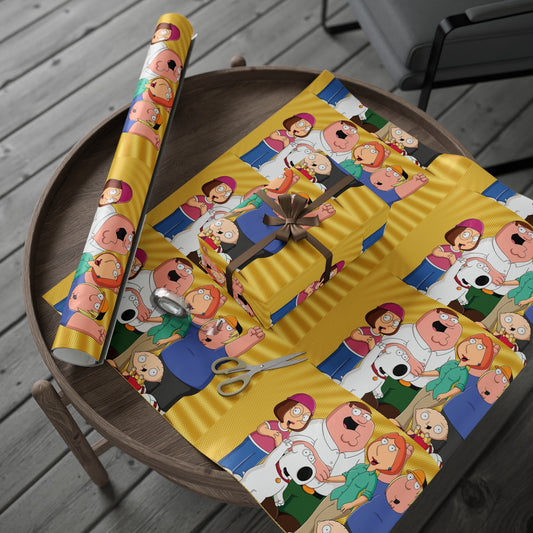 Family Guy Funny TV cartoon show Birthday High Definition Gift Wrapping Paper
