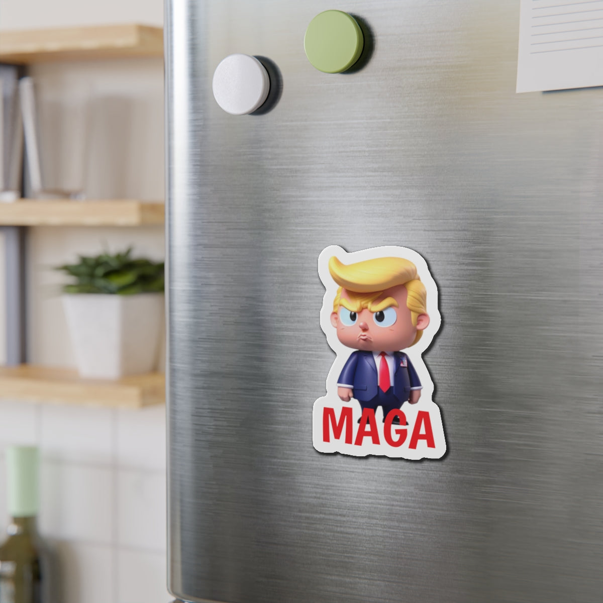 Little Trump MAGA America Style 1 gestanzter Magnet