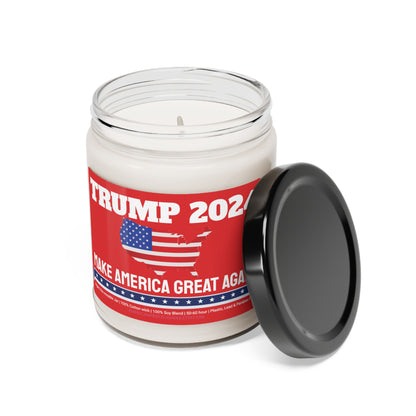 Trump 2024 Make America Great Again Scented Soy Glass Jar Candle 9oz