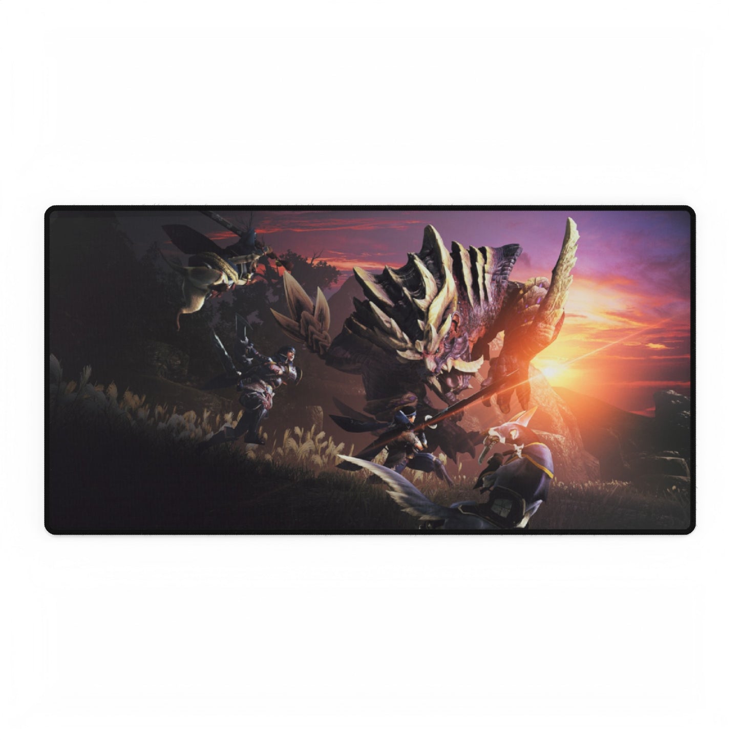 Monster Hunter Rise High Definition Online PC PS Large Video Game Desk Mat Mousepad