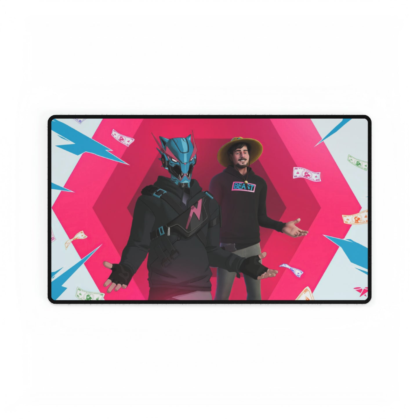 Fortnite Mr. Beast High Definition PC Video Game American Desk Mat