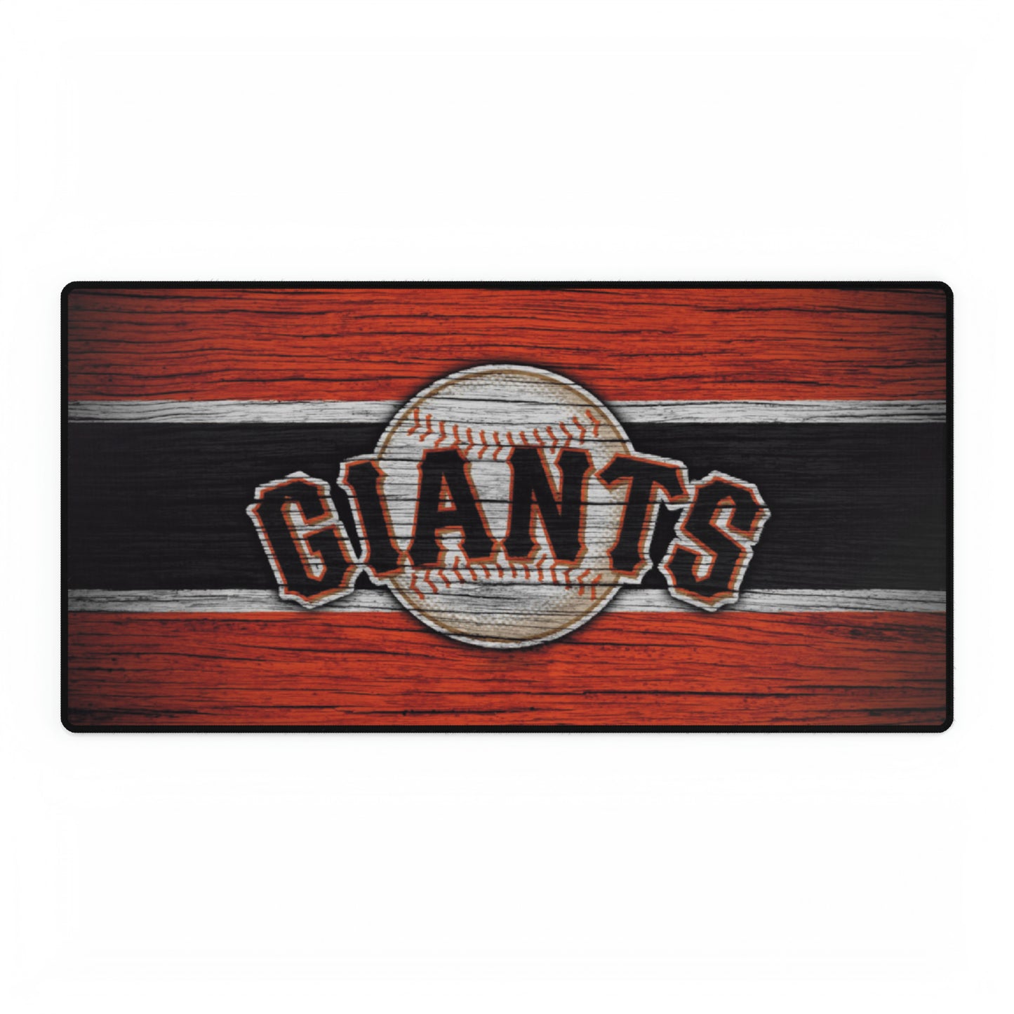 San Francisco Giants Wood Grain MLB Baseball High Definition Print Desk Mat Mousepad