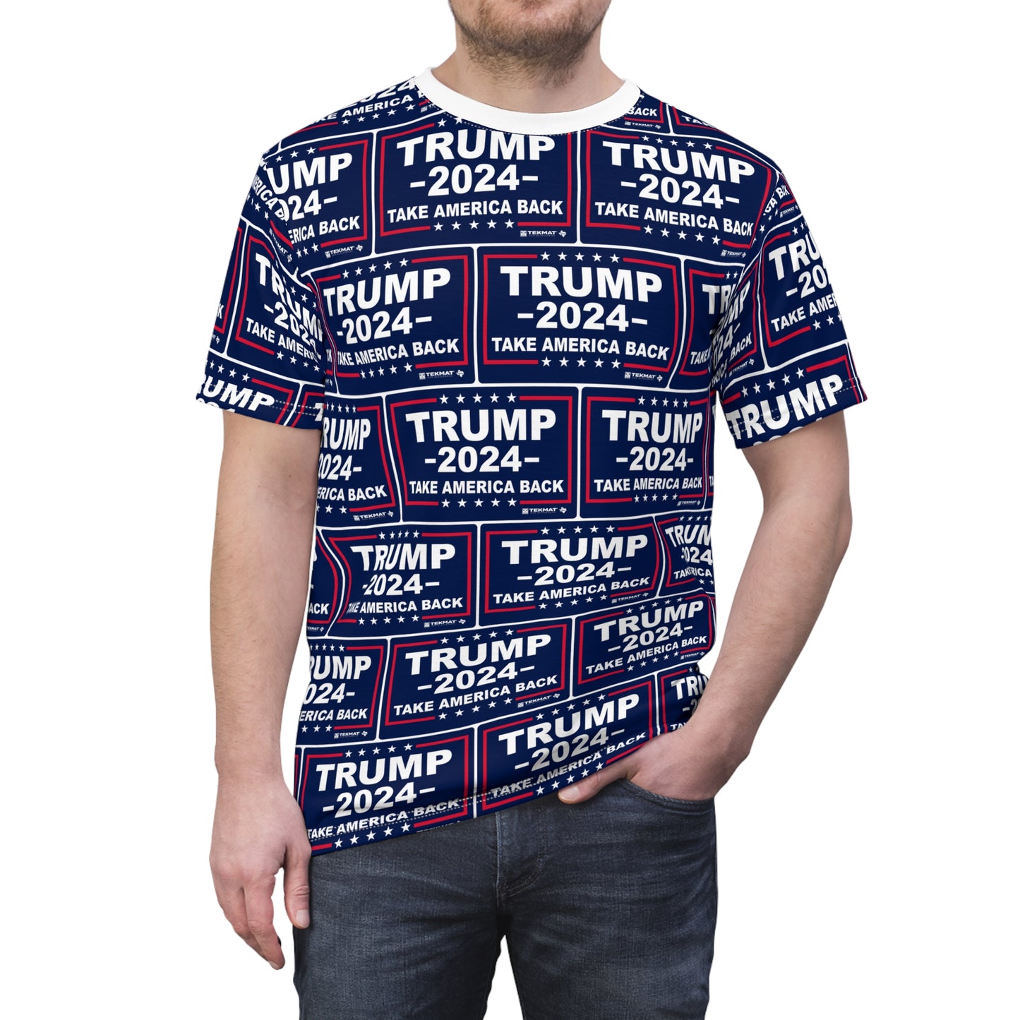 Trump 2024 Take America Back MAGA Unisex Cut &amp; Sew T-Shirt