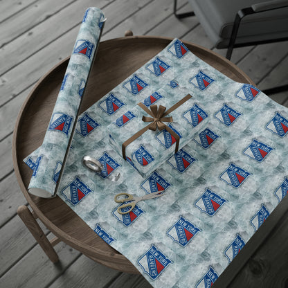 New York Rangers NHL Hockey Birthday Gift Wrapping Papers Holiday Sports