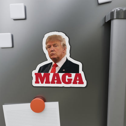 Donald Trump 2024 MAGA Robuste, wasserabweisende, gestanzte Magnete
