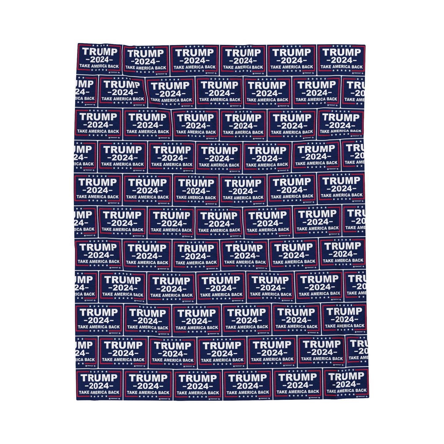Trump 2024 Take America Back Velveteen Plush Blanket