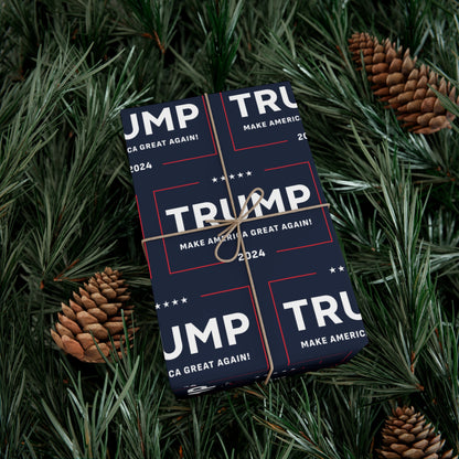 Trump 2024 90GSM Make America Great Again MAGA Christmas Gift Present Wrapping Papers