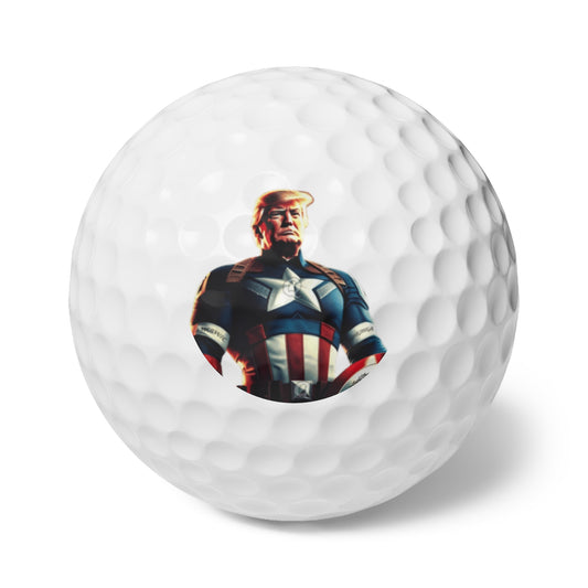 Captain Trump America 2024 Hochwertige Golfbälle, 6 Stück