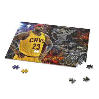 Lebron James Cleveland Cavs 252 or 500 Piece Puzzle Basketball